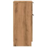 vidaXL Komody 2 ks dub artisan 30x30x70 cm spracované drevo – Obrázok 6