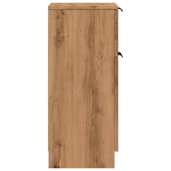 vidaXL Komody 2 ks dub artisan 30x30x70 cm spracované drevo – Obrázok 6
