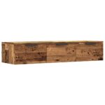 vidaXL Nástenná skrinka Old Wood 102x30x20 cm Engineered Wood – Obrázok 2