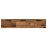 vidaXL Nástenná skrinka Old Wood 102x30x20 cm Engineered Wood – Obrázok 4