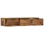 vidaXL Nástenná skrinka Old Wood 102x30x20 cm Engineered Wood – Obrázok 7