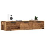vidaXL Nástenná skrinka Old Wood 102x30x20 cm Engineered Wood