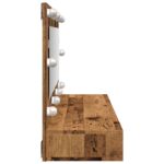 vidaXL Zrkadlová skrinka s LED Old Wood 90x31,5x62 cm – Obrázok 6