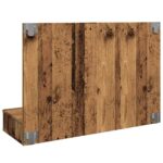 vidaXL Zrkadlová skrinka s LED Old Wood 90x31,5x62 cm – Obrázok 7