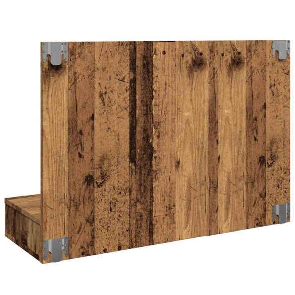 vidaXL Zrkadlová skrinka s LED Old Wood 90x31,5x62 cm – Obrázok 7