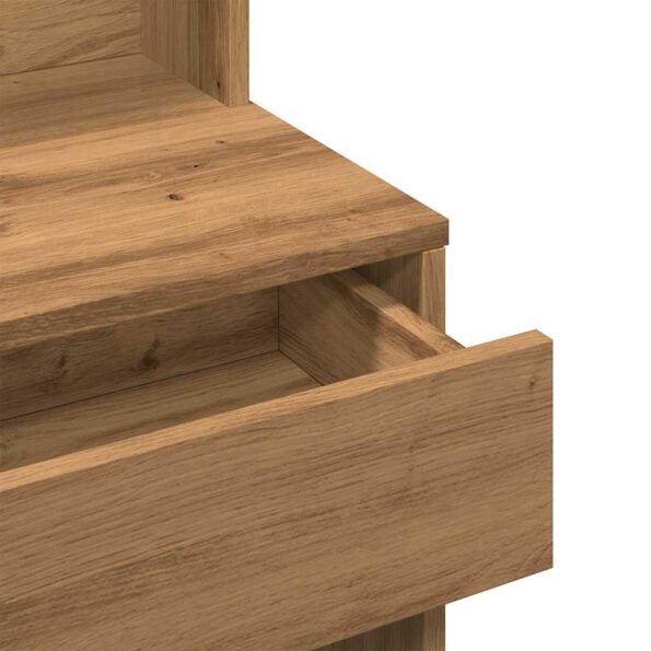 vidaXL toaletný stolík so zrkadlom Artisan Dub 74,5x40x141 cm – Obrázok 8