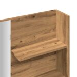 vidaXL toaletný stolík so zrkadlom Artisan Dub 74,5x40x141 cm – Obrázok 9