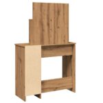 vidaXL toaletný stolík so zrkadlom Artisan Dub 86,5x35x136 cm – Obrázok 6