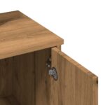 vidaXL toaletný stolík so zrkadlom Artisan Dub 86,5x35x136 cm – Obrázok 8