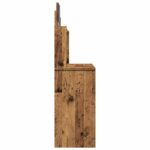 vidaXL toaletný stolík so zrkadlom Old Wood 96x39x142 cm – Obrázok 5