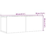 vidaXL TV skrinky nástenné 2 ks staré drevo 80x30x41 cm – Obrázok 10