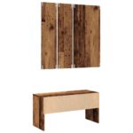 VidaXL Sada nábytku do predsiene Old Wood Engineered Wood – Obrázok 7