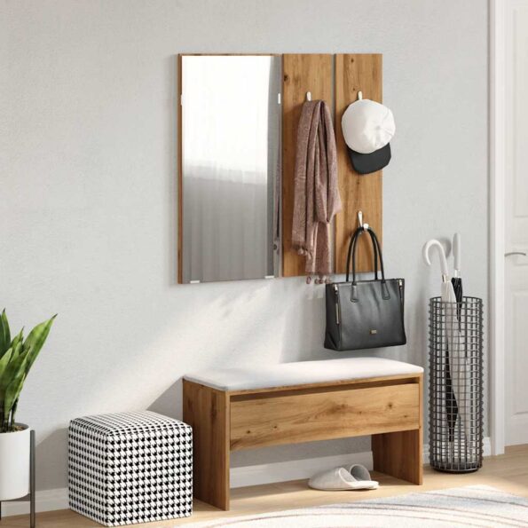 VidaXL Sada nábytku do predsiene Artisan Oak Engineered Wood – Obrázok 2