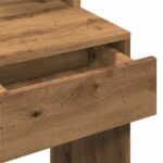 vidaXL toaletný stolík s LED Artisan Dub 74,5x40x141 cm – Obrázok 12