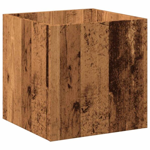 vidaXL kvetináč Old Wood 40x40x40 cm Engineered Wood – Obrázok 2