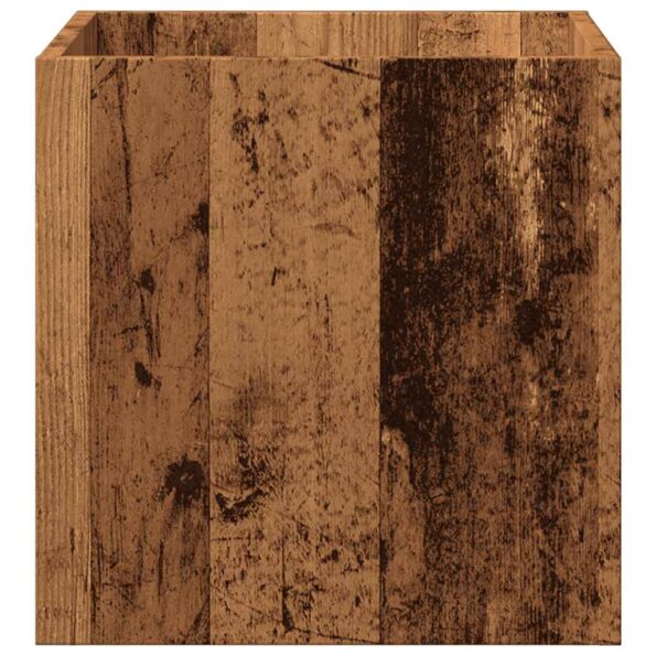 vidaXL kvetináč Old Wood 40x40x40 cm Engineered Wood – Obrázok 4