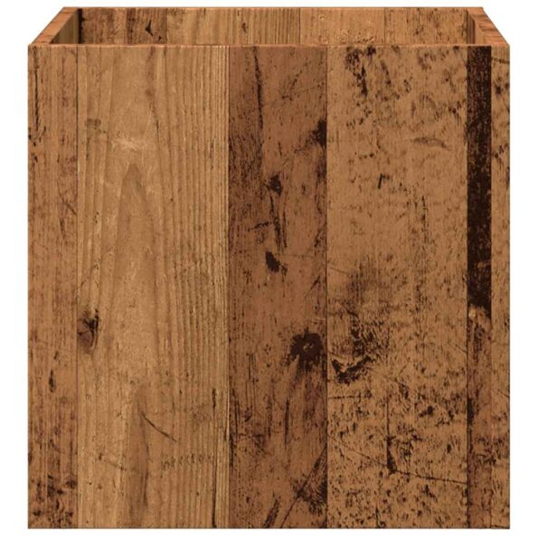 vidaXL kvetináč Old Wood 40x40x40 cm Engineered Wood – Obrázok 5