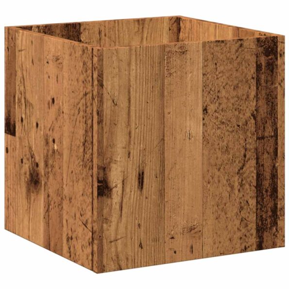 vidaXL kvetináč Old Wood 40x40x40 cm Engineered Wood – Obrázok 6