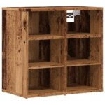 vidaXL Skrinky na topánky 2 ks Old Wood 52x30x50 cm – Obrázok 4