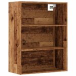 vidaXL Závesná nástenná skrinka Old Wood 69,5x32,5x90 cm – Obrázok 2