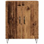 vidaXL Komoda staré drevo 69,5x34x90 cm kompozitné drevo – Obrázok 4