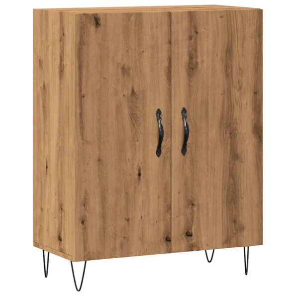 vidaXL Komoda dub artisan 69,5x34x90 cm kompozitné drevo – Obrázok 2
