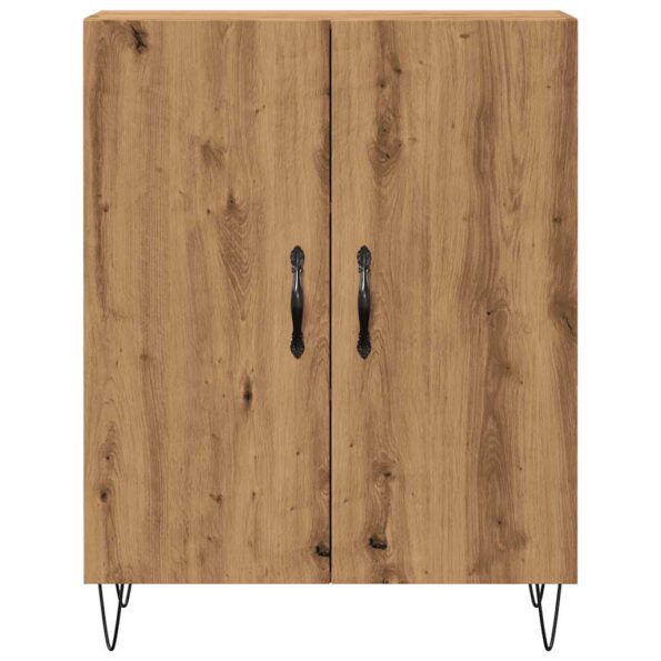 vidaXL Komoda dub artisan 69,5x34x90 cm kompozitné drevo – Obrázok 4