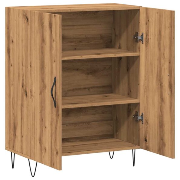 vidaXL Komoda dub artisan 69,5x34x90 cm kompozitné drevo – Obrázok 7