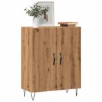 vidaXL Komoda dub artisan 69,5x34x90 cm kompozitné drevo