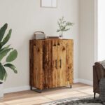 vidaXL Komoda staré drevo 69,5x34x90 cm kompozitné drevo – Obrázok 3