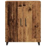 vidaXL Komoda staré drevo 69,5x34x90 cm kompozitné drevo – Obrázok 4