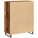 vidaXL Komoda staré drevo 69,5x34x90 cm kompozitné drevo – Obrázok 6