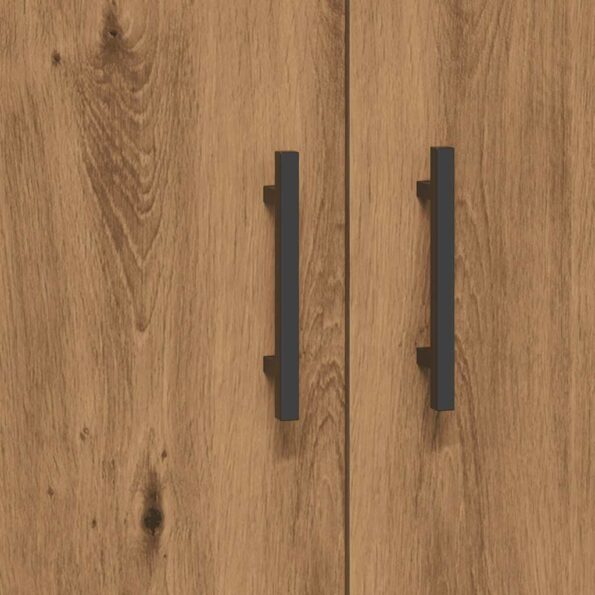 vidaXL Komoda dub artisan 69,5x34x90 cm kompozitné drevo – Obrázok 8