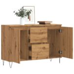 vidaXL Komoda dub artisan 101,5x35x70 cm kompozitné drevo – Obrázok 3