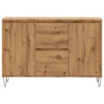 vidaXL Komoda dub artisan 101,5x35x70 cm kompozitné drevo – Obrázok 4