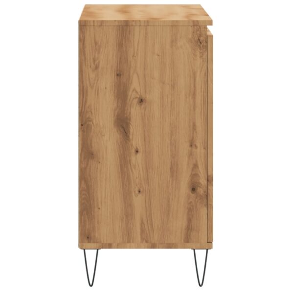 vidaXL Komoda dub artisan 101,5x35x70 cm kompozitné drevo – Obrázok 5