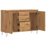 vidaXL Komoda dub artisan 101,5x35x70 cm kompozitné drevo – Obrázok 7