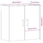vidaXL Nástenná skrinka staré drevo 60x31x60 cm kompozitné drevo – Obrázok 11