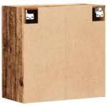 vidaXL Nástenná skrinka staré drevo 60x31x60 cm kompozitné drevo – Obrázok 6