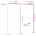vidaXL Nástenná skrinka staré drevo 60x31x60 cm kompozitné drevo – Obrázok 11
