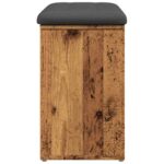 vidaXL Lavička na topánky Old Wood 82x32x50 cm Engineered Wood – Obrázok 5