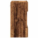 vidaXL TV nástenné skrinky s LED osvetlením 2 ks Staré drevo – Obrázok 9