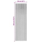vidaXL záves proti hmyzu tmavošedá 56x185 cm bambus – Obrázok 7