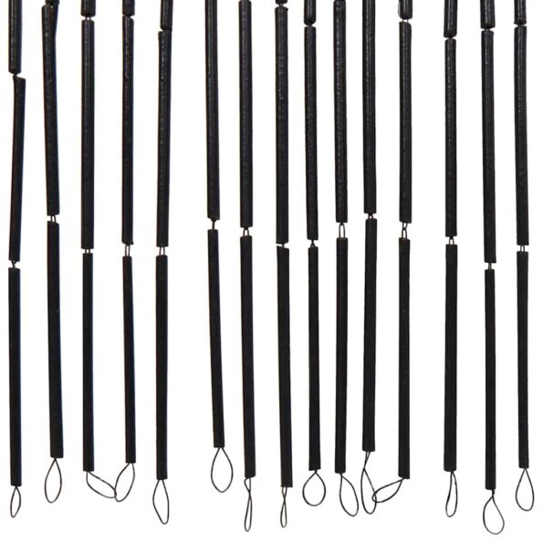 vidaXL záves proti hmyzu tmavošedá 90x220 cm bambus – Obrázok 5