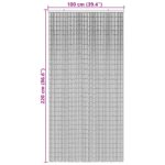vidaXL záves proti hmyzu tmavošedá 100x220 cm bambus – Obrázok 7