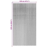 vidaXL záves proti hmyzu tmavošedá 120x220 cm bambus – Obrázok 7