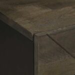 vidaXL Nočné stolíky 2 ks, čierne 40x33x46 cm, mangový masív – Obrázok 7