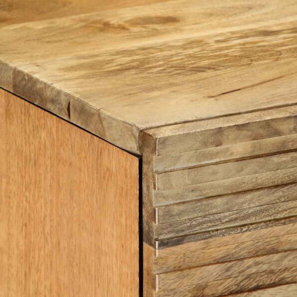 vidaXL Nočná skrinka Hnedá 40x33x46 cm Masívne drevo Mango – Obrázok 6