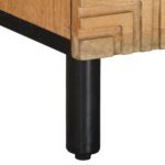 vidaXL Nočná skrinka Hnedá 40x33x46 cm Masívne drevo Mango – Obrázok 8