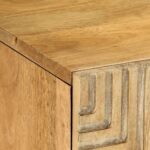 VidaXL TV skrinka Hnedá 105x33x46 cm Masívne drevo Mango – Obrázok 7